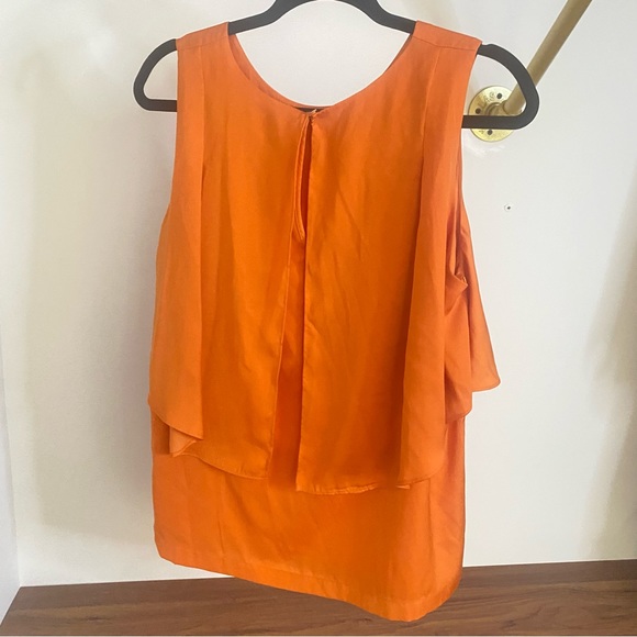 LAST CHANCE BEFORE DELETION MANGO - Orange Flowy Tank - size L - Picture 8 of 9